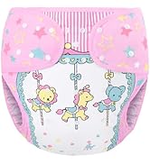 Littleforbig Washable Adjustable Reusable Waterproof Cloth Adult Diaper Wrap Cover One Size - Lit...