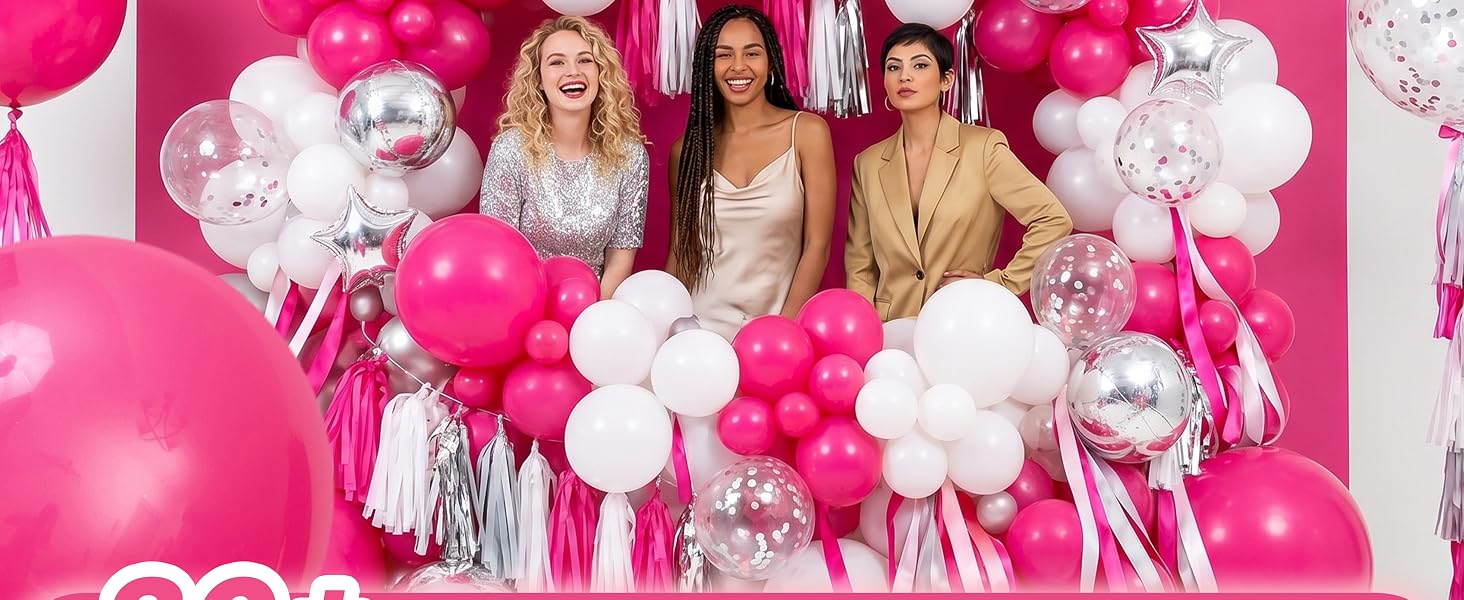 Hot Pink Balloons