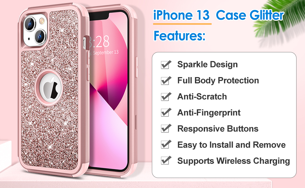 iphone 13 case glitter