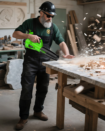 Tietoc Leaf Blower Cordless, 735CFM/200MPH Brushless Electric Leaf Blower