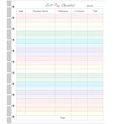 A4 TUL Bill Payment Checklist Refills - 50 Sheets/100 Pages Letter Size Monthly Budget Forms for ...