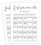 Tsunerrorami Office Bingo Cards – 25 Unique 5x7 Sheets, Find Someone Who Bingo Game for Adults, T...