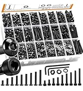 mankk 2362PCS M3 Metric Screws Assortment Kit 18 Size (4 6 8 10 12 16 20 25 30 35mm) Hex Socket H...