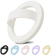 Magnetic Silicone Ring Grip Phone Holder for MagSafe, 360° Rotating Finger Loop, Strong Magnetic ...