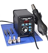 YIHUA 959D-Digital Hot Air Rework Station, High Power with 3 Memories, Airflow Efficiency, °F /°C...
