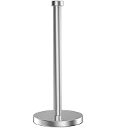 Paper Towel Holder, Standing Paper Towel Roll Holder for Kitchen Bathroom, Steady Paper Towel Hol...