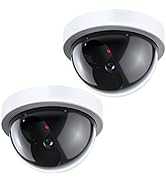 BNT Dummy Security Camera, Fake Security Camera with One Red LED Light, Built-in a Light Sensor, ...