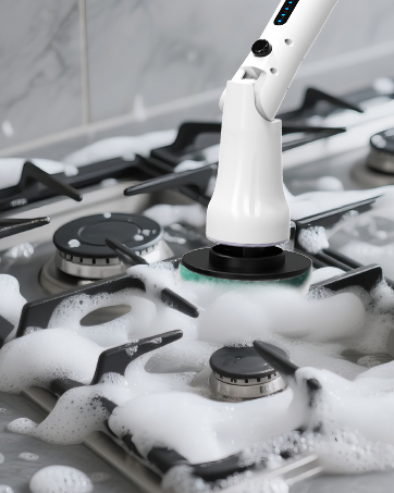 electric brush cleaner for bathroom