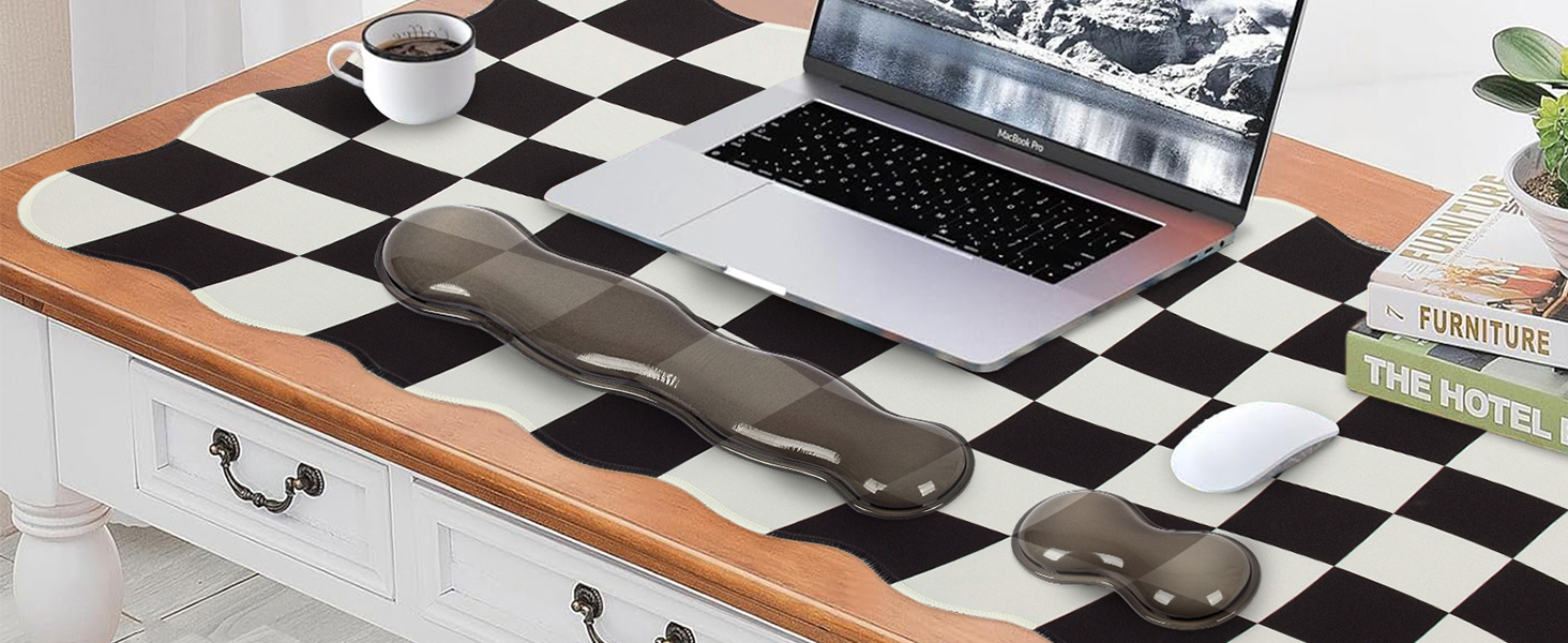 black wrist rest for desk