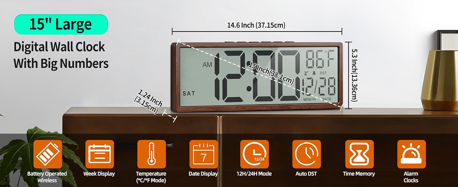 Digital Wall Clock