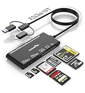 7 in 1 Multi Memory Card Reader USB C Lightning USB3.0 Multi Card Reader for SD TF CF XD MS,SD Ca...