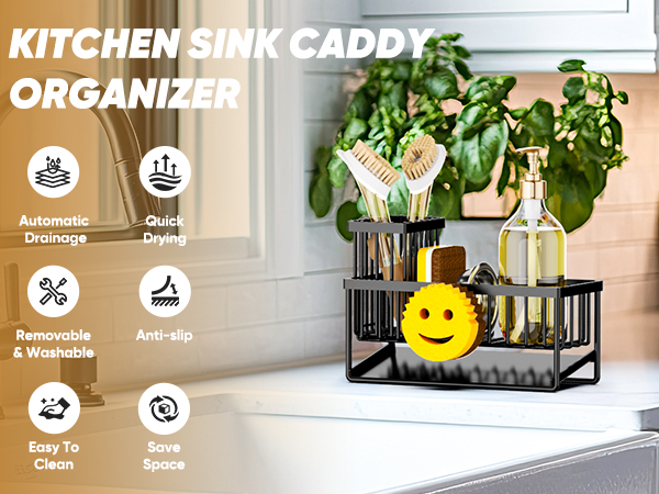 sponge holder for kitchen sink