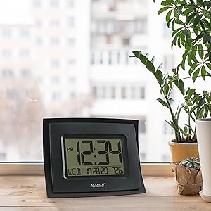 lacrosse, la crosse, wt-8002u-b, digital clock, thermometer, temperature, calendar
