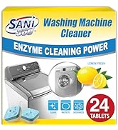 SANI 360° Washing Machine Cleaner, 24 Month Supply is Formulated with Enzyme, Deep Cleans and Deo...