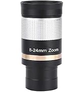 Maxmartt Telescope Eyepiece, 1.25in 8-24mm Zoom Eyepiece Multi Coated Optic Lens for Telescope