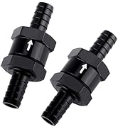 2 PCS 3/8" Fuel One-way Check Valve,Non Return Check Valve-Inline,Aluminium Alloy One Way Valves ...