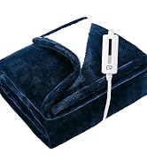 Navy Heat Blanket Electric Throw
