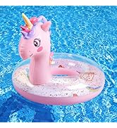 HeySplash Pool Floats Kids, Inflatable Swimming Ring Swim Tube Floaties, Summer Water Fun Beach P...