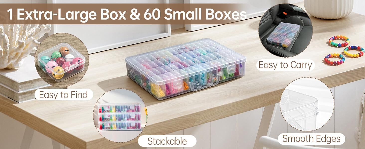 Premium Travel Bead Storage Box