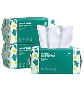 Soft Disposable Face Towel, Cotton Facial Dry Wipes 300 Count, Cotton Dry Wipes for Washing and D...