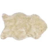 Nouvelle Legende Faux Fur Sheepskin Premium Rug Single (23 in. X 40 in.) White