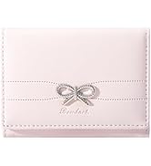 Sunwel Fashion Wallets Girls Cute Coquette Bow Small Wallet Aesthetic Card Holder ID Window Purse...