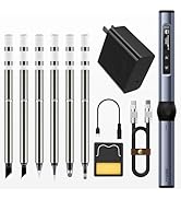 FNIRSI Soldering Iron Kit, DC/PD(96W/65W) Mini Digital Soldering Iron, 180-780? Fast Heating, 6 S...