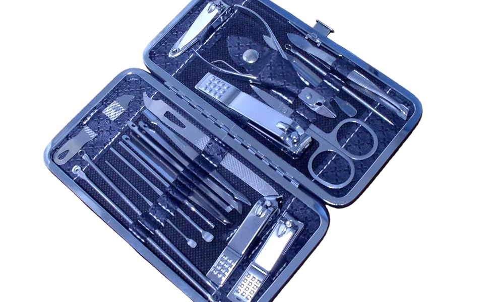 Nail Clippers Set for Men Women Professional Manicure Set, BWLSMART 21 Pieces Gift Box packaging