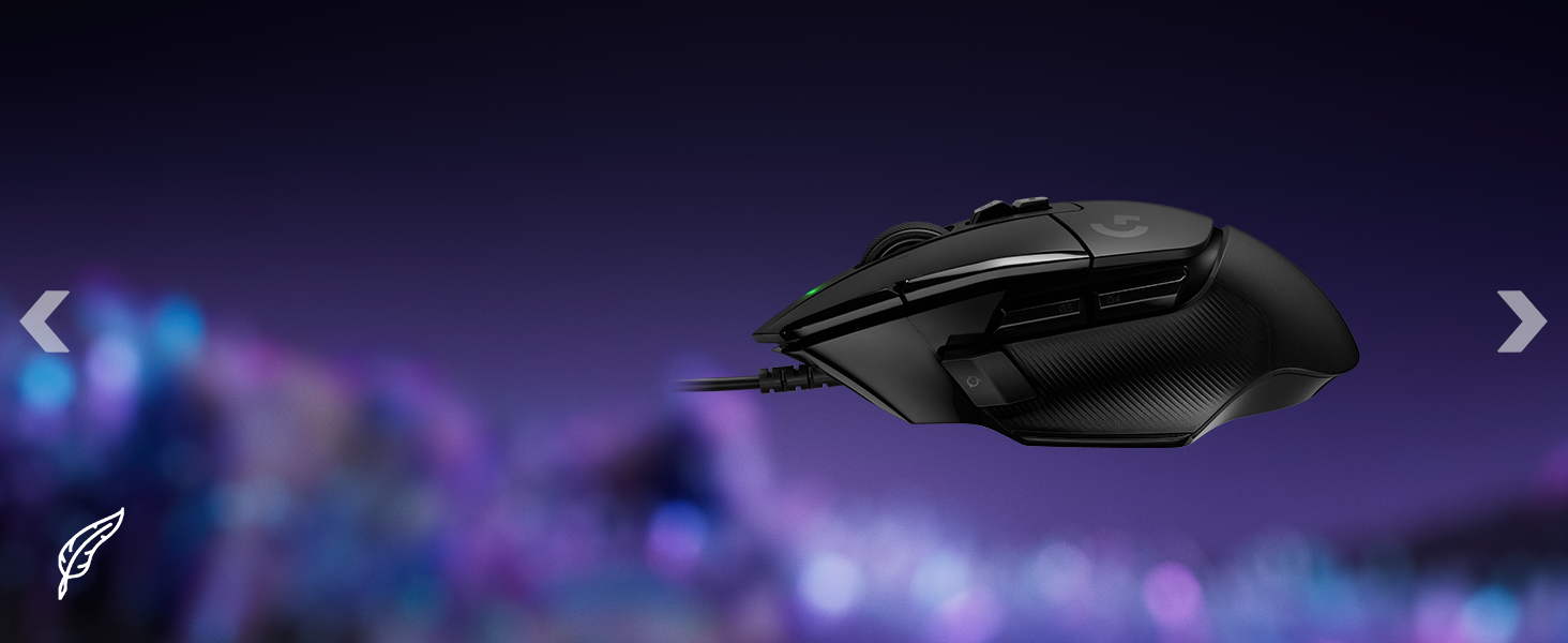An angle zoom of G502 X Corded