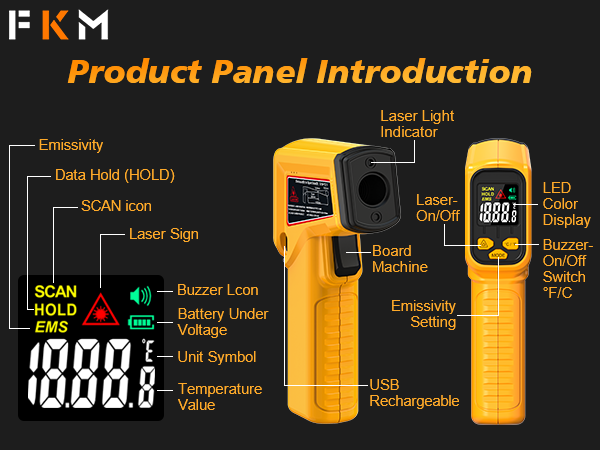 infrared thermometer gun
