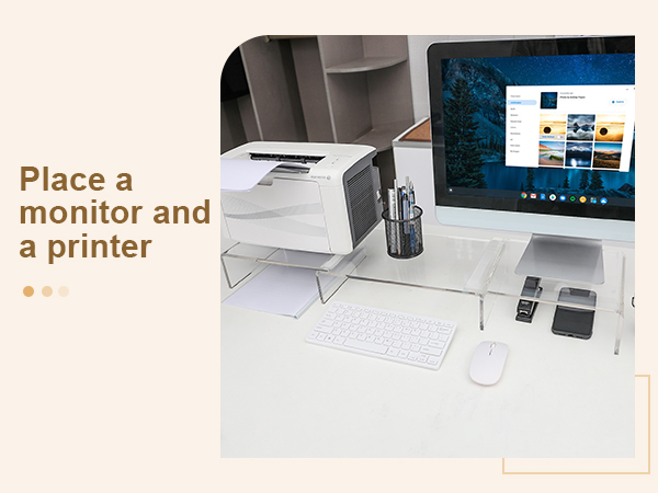 acrylic monitor stand