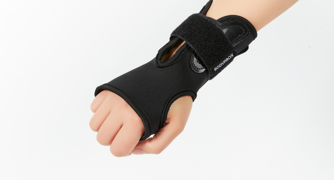 Close up of BODYPROX wrist guards