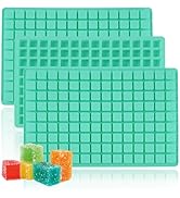 3Pack Square Silicone Candy Molds,126- Cavity Non-Stick Mini Gummy Mold for Caramel,Hard Candy,Ic...