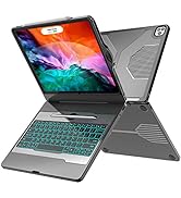 CHESONA iPad Pro 12.9 Case 2020 with Keyboard, iPad Pro 12.9 Keyboard, 5-in-1 USB-C Hub, 7 Color ...