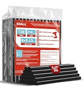 SHALL Full Size Hot Glue Sticks, 0.43” Dia x 8” Long, 100 Pack Black Glue Gun Sticks for All-Temp...