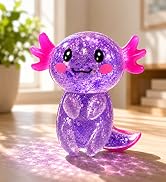 Asgzed Axolotl Squishy Stress Relief Toy Cute Glitter Squishy Axolotl | Slow-Rising Fidget Sensor...