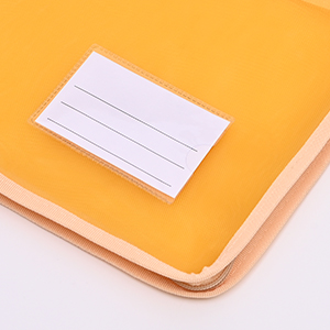 Zipper File Bags with Label Pocket