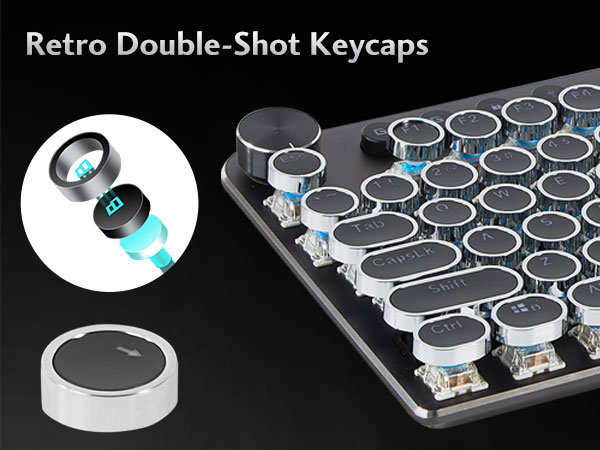 Retro Double-Shot Keycaps