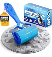 PetLovers EzRoll Reusable Lint Roller - Sticky for Life & Multi-Purpose Pet Hair, Dust, & Lint Re...