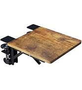BONTEC Ergonomic Desk Extender Tray, 9.5"x9.1" Table Mount Arm Wrist Rest Shelf, 90° Foldable Elb...