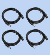 ANLINK 4 Pack 3ft 1M DC Power Extension Cable, 4PCS DC 12V Power Adapter Extension Cord 5.5mm x 2...