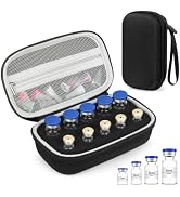 Leng Ke 10 Slots Peptide Travel Case, Fits 1ml 3ml 5ml and 10ml Vials Storage for Peptide, Insuli...