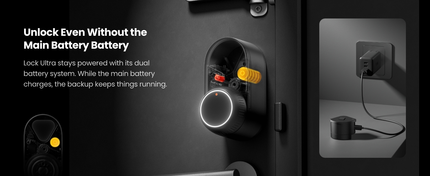 Smart Lock Ultra with Keypad Touch, Fingerprint Entry Door Lock