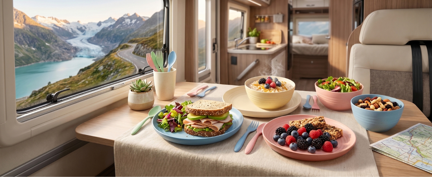 camping dishes rv essentials dorm room essentials outdoor dining set rv dishwasher camping dish set