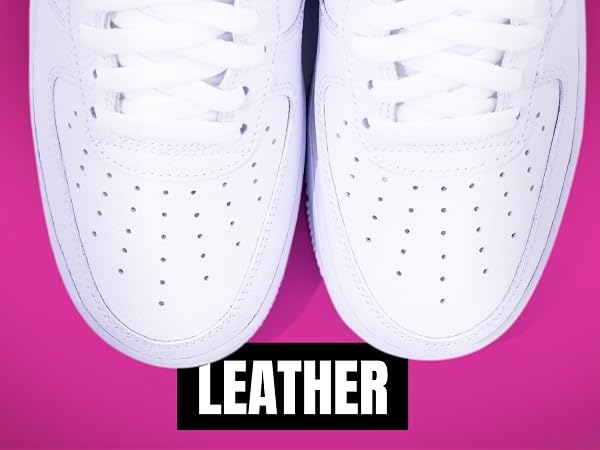White leather shoes