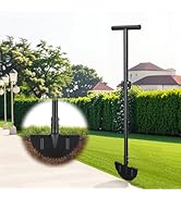 Edger Lawn Tool, Heavy Duty 49 Inch Border Edger with Half Moon Sharp Blade, T-Grip, Wide Footpla...