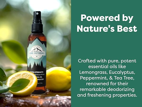 Lumi Outdoors Shoe Deodorizer Spray Shoe Smell Scent and Odor Remover