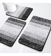 Arotive Bathroom Rugs Set 3 Piece, Extra Soft and Absorbent Bath Rugs, Machine Wash Dry Bath Mats...