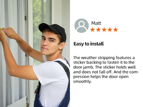Wedge-Shape Weather Stripping