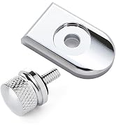 Amazicha Chrome Stainless Seat Bolt Screw Cover Kit for Harley Davidson Sportster DYNA Softail To...